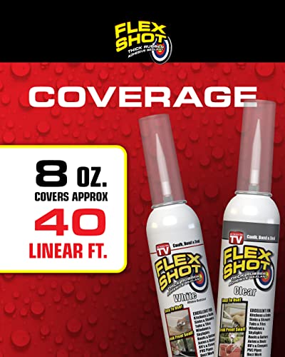 White 8-oz Rubber Adhesive Sealant Caulk D9419