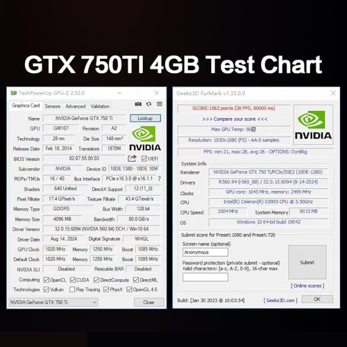 4GB GDDR5 128-Bit PCIe 3.0 x16 Graphics Card S22377