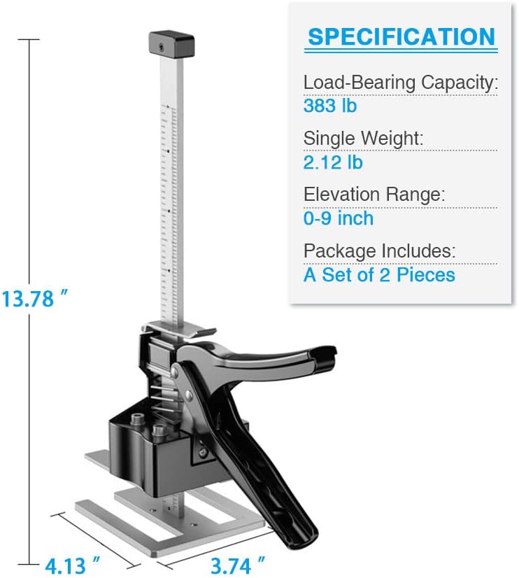 2 Pack Drywall Lift Cabinet Jacks T6840