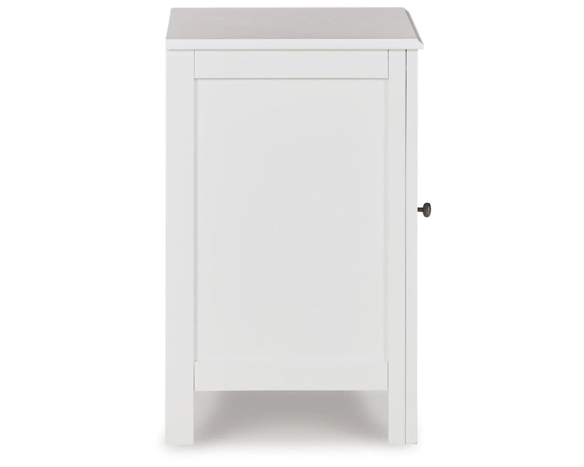 White Accent Cabinet F2054