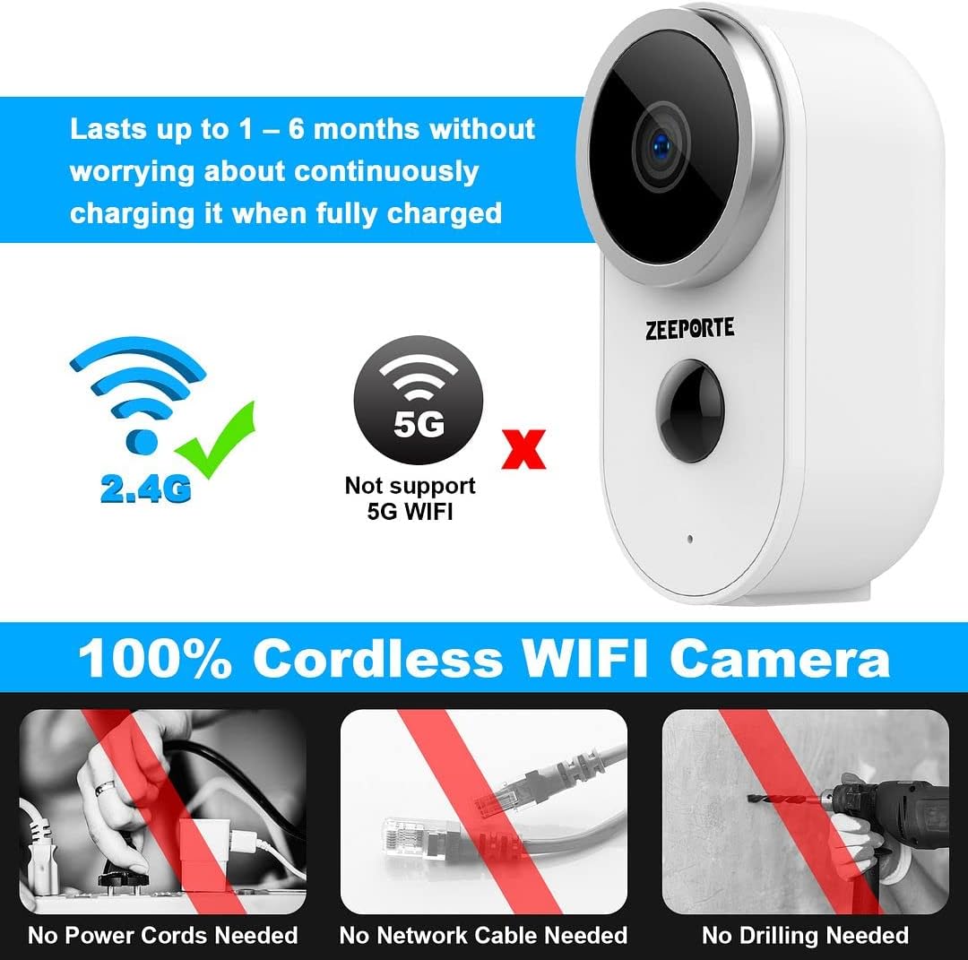 1080P HD Wireless Security Camera with Night Vision H752881