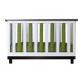 Green/White Vertical Crib Liners G5144