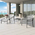 Obsidian Woodland Green Aluminum Patio Dining Chair F666705