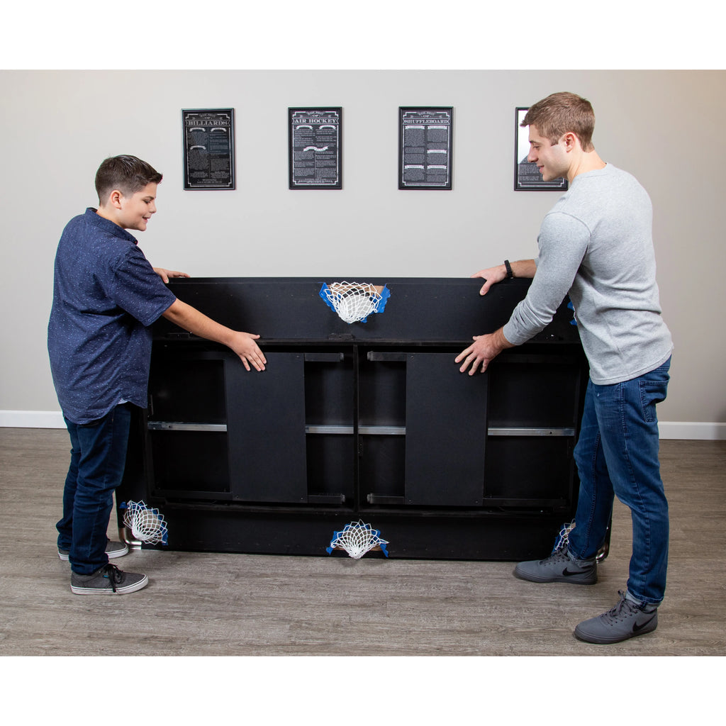 Portable Folding 6 ft. Pool Table, Blue Felt Y255