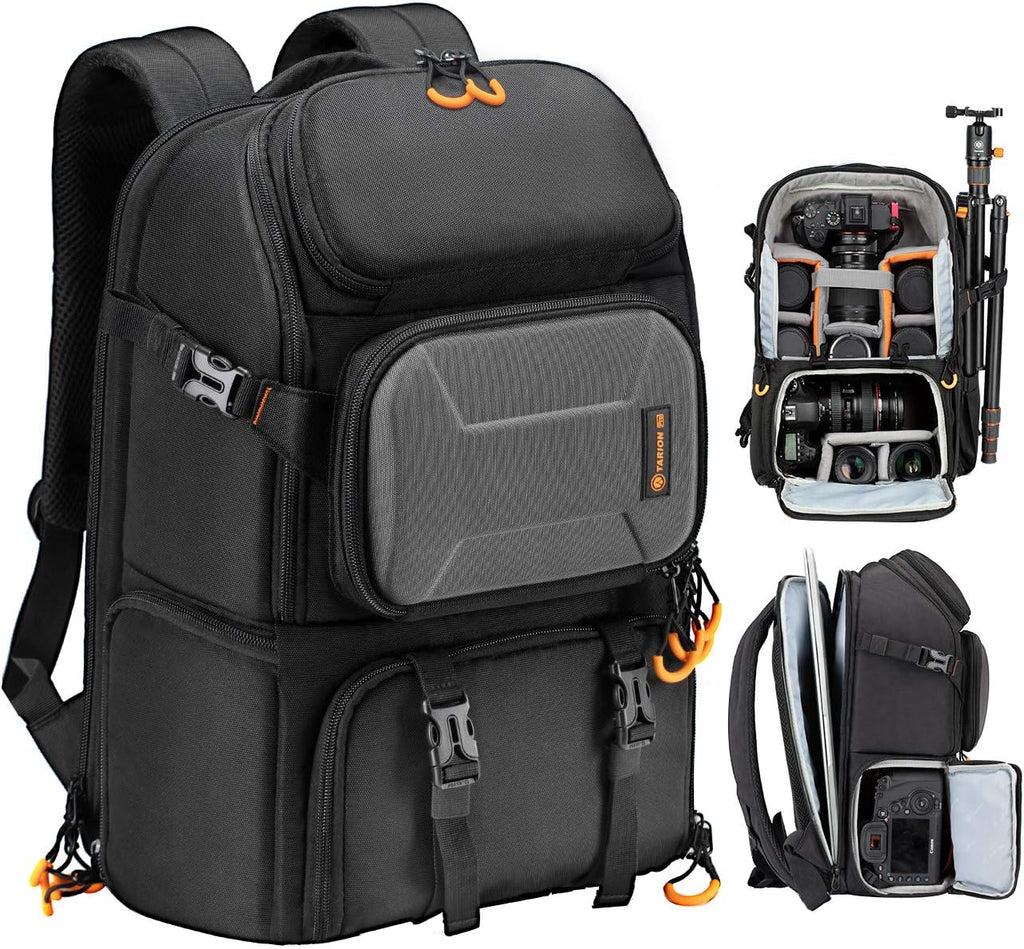 Camera Backpack with 15.6 Laptop Compartment Waterproof Rain Cover S152