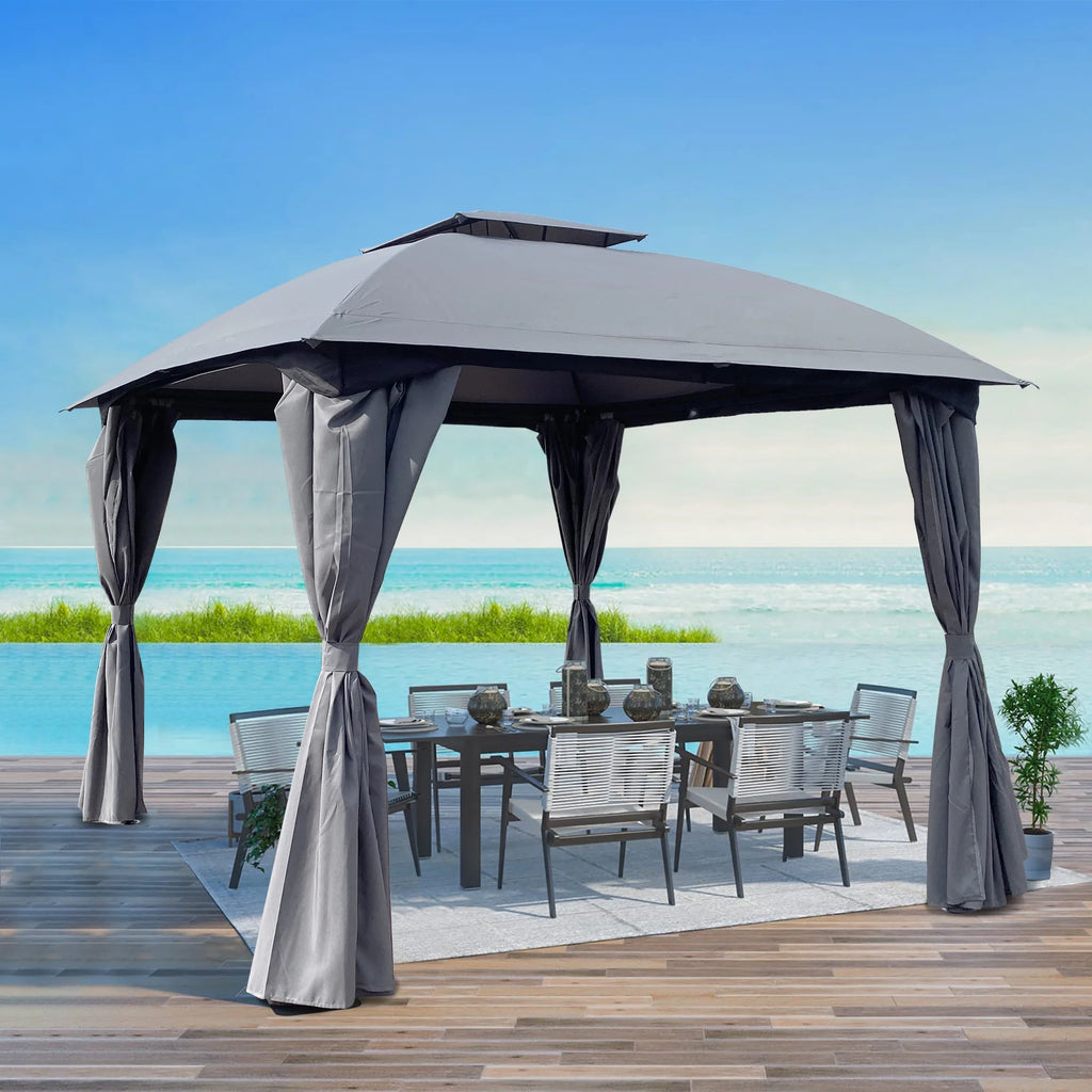 10'x10' Double Roof Outdoor Canopy Shelter Tent V168
