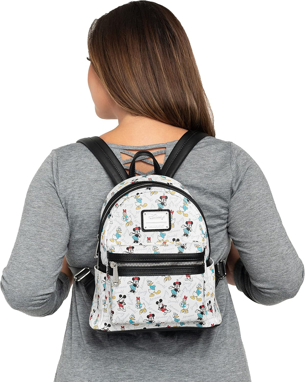 White Mini Backpack Handbag B442