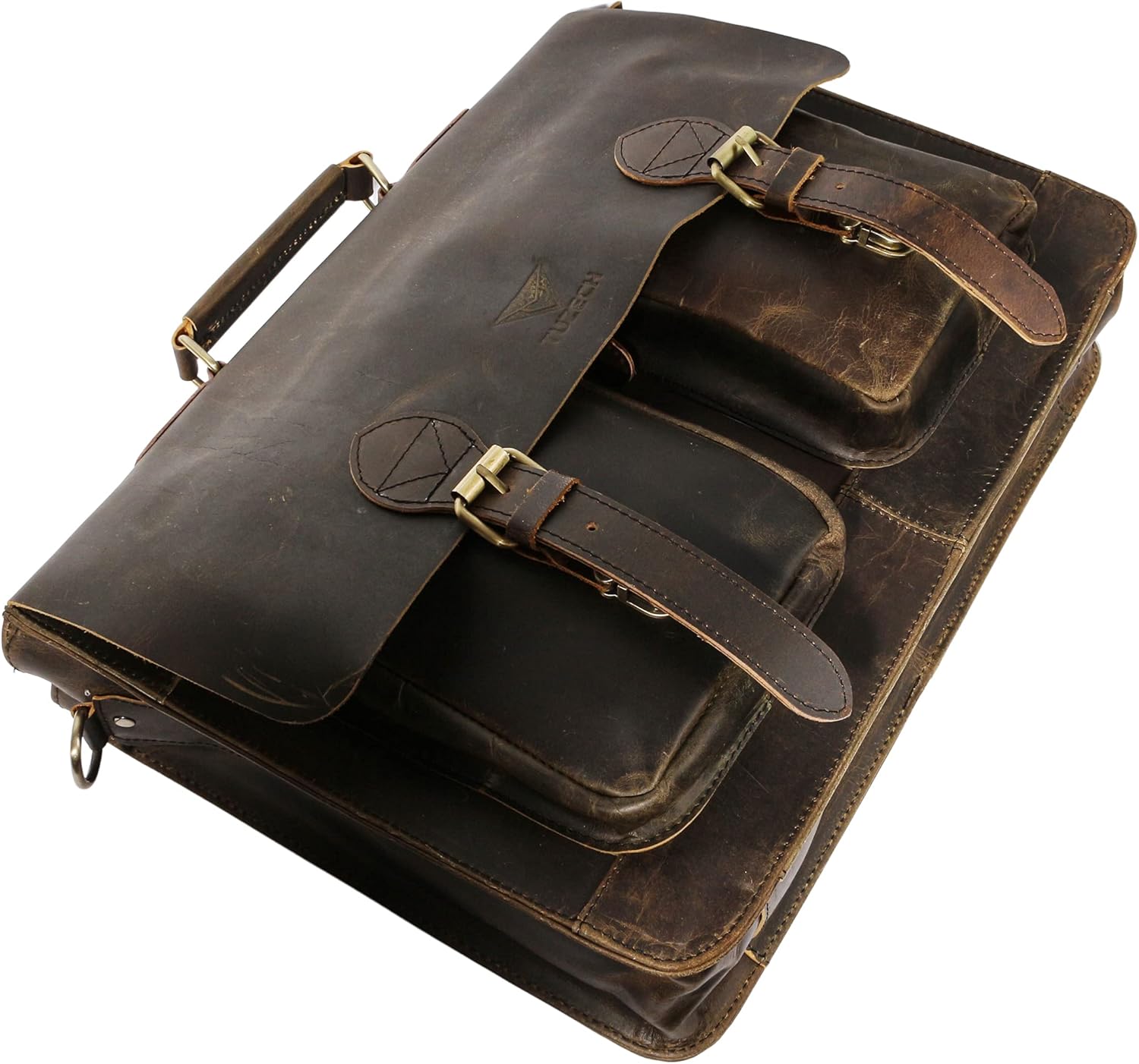 Retro Leather Laptop Messenger Bag W8010