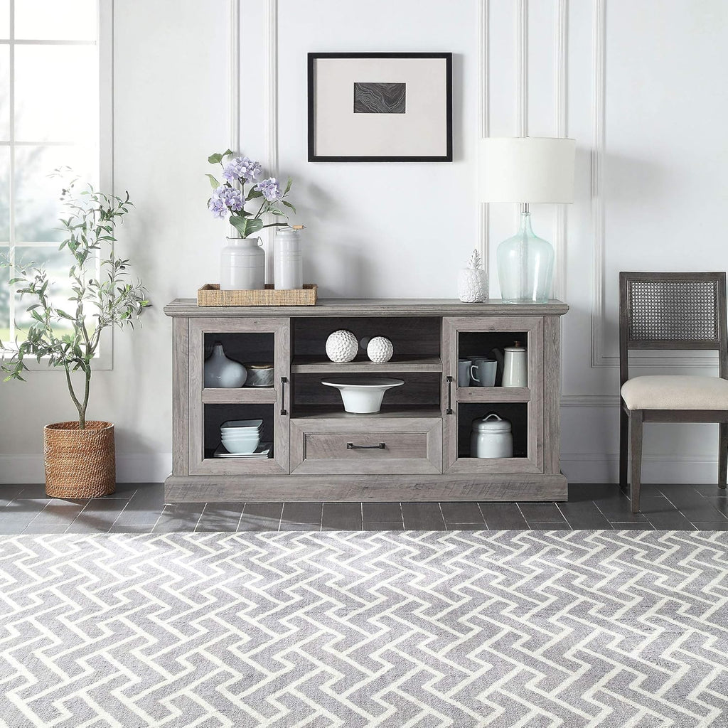 Gray Wash TV Stand with Storage Z959189