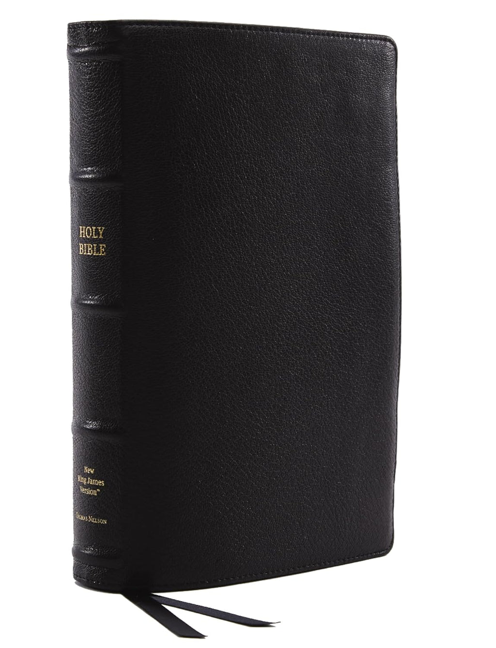 Black Premium Goatskin Leather Reference Bible K869