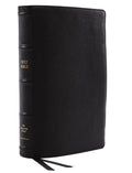 Black Premium Goatskin Leather Reference Bible K869