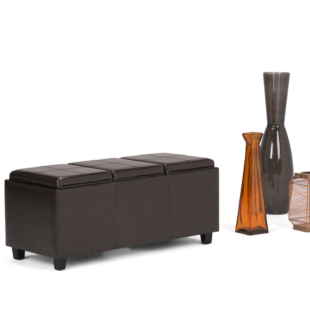 Cloud Grey Rectangle Storage Ottoman P29788