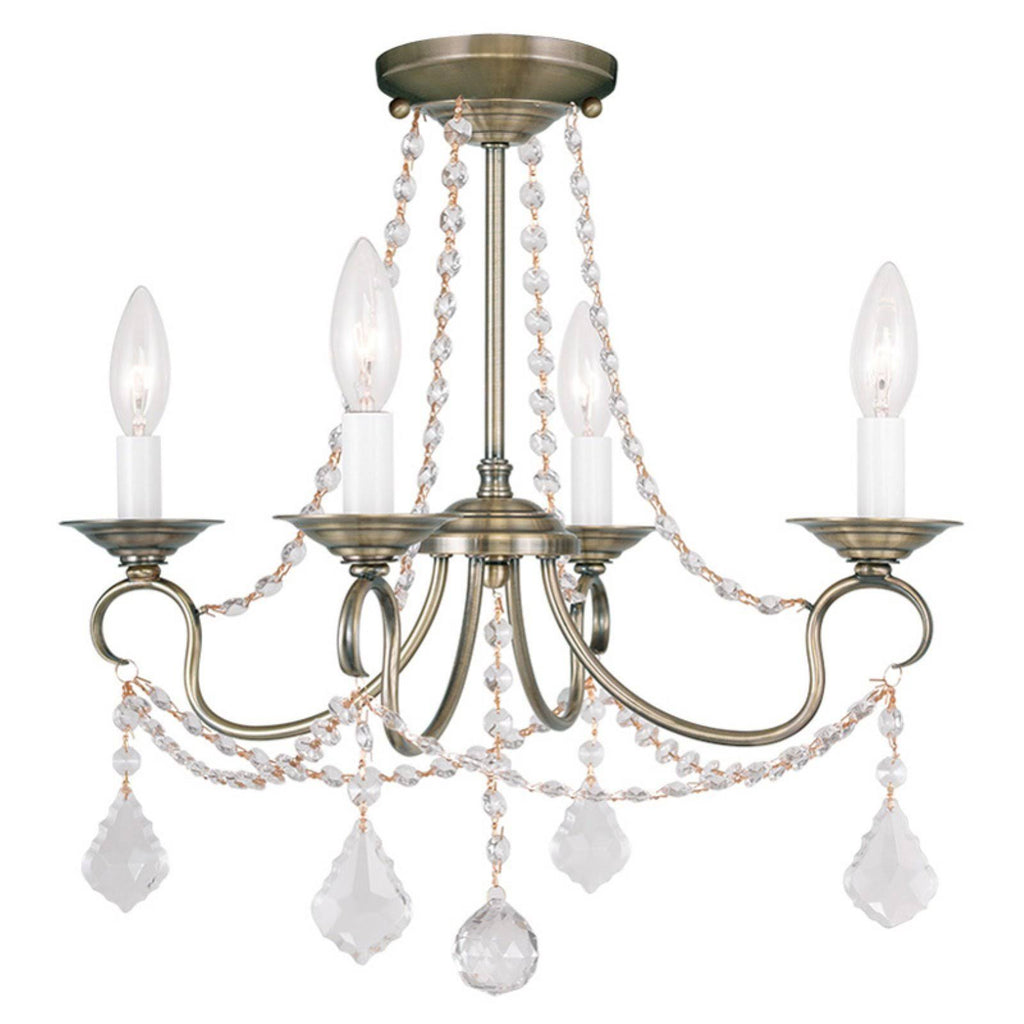 4-Light Convertible Ceiling Light N204