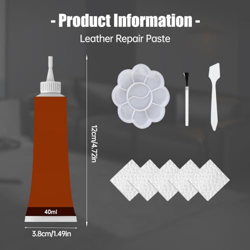 White 2pcs Leather Repair Kit J8298