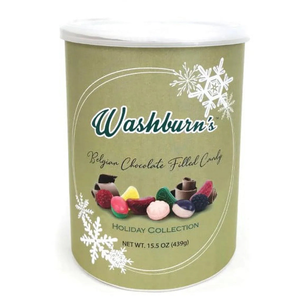 15.5 oz Belgian Chocolate Filled Candy Canister J8590