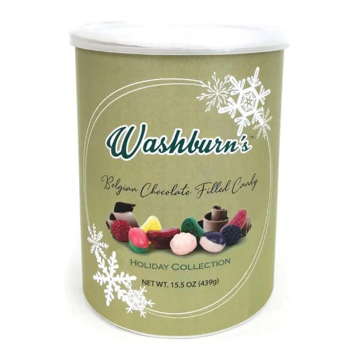 15.5 oz Belgian Chocolate Filled Candy Canister J8590