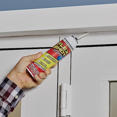 White 8-oz Rubber Adhesive Sealant Caulk D9419
