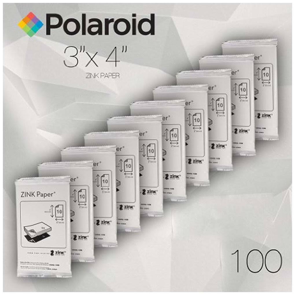 100 Pc 3x4 inch Zink Photo Paper for Z340 Camera & GL10 Printer J18726