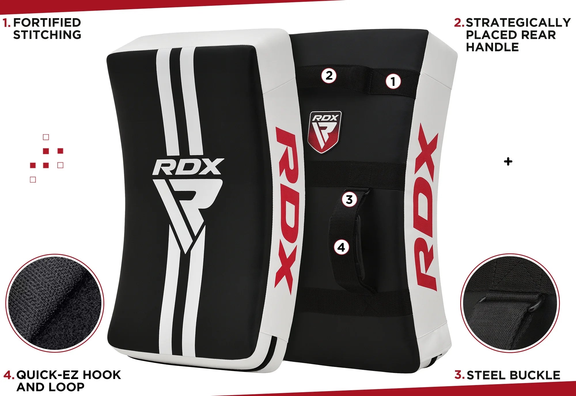White Strike Shield for Kickboxing and Muay Thai Boxing U946842