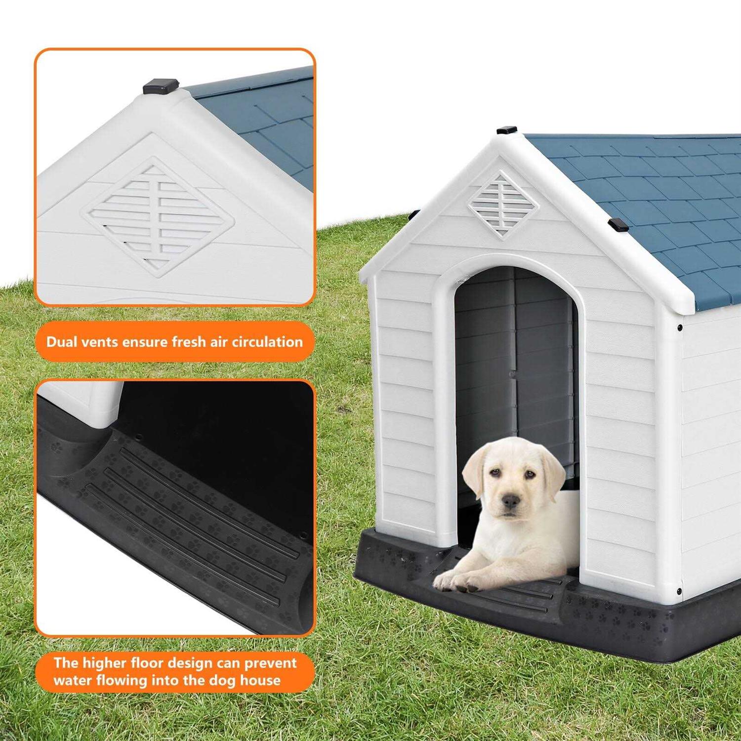 Large Insulated Waterproof Dog House Pet Kennel I830418