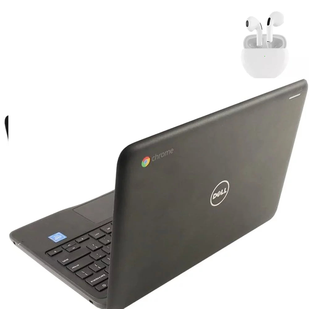 11.6" Laptop Computer Intel CPU 4GB RAM 128GB SSD Wi-Fi Webcam with Wireless Earbuds Windows 10 PC K772181