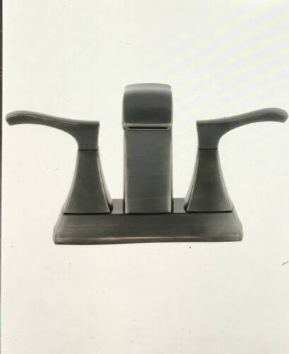 Tuscan Bronze 4 in. Centerset 2-Handle Bathroom Faucet S35838
