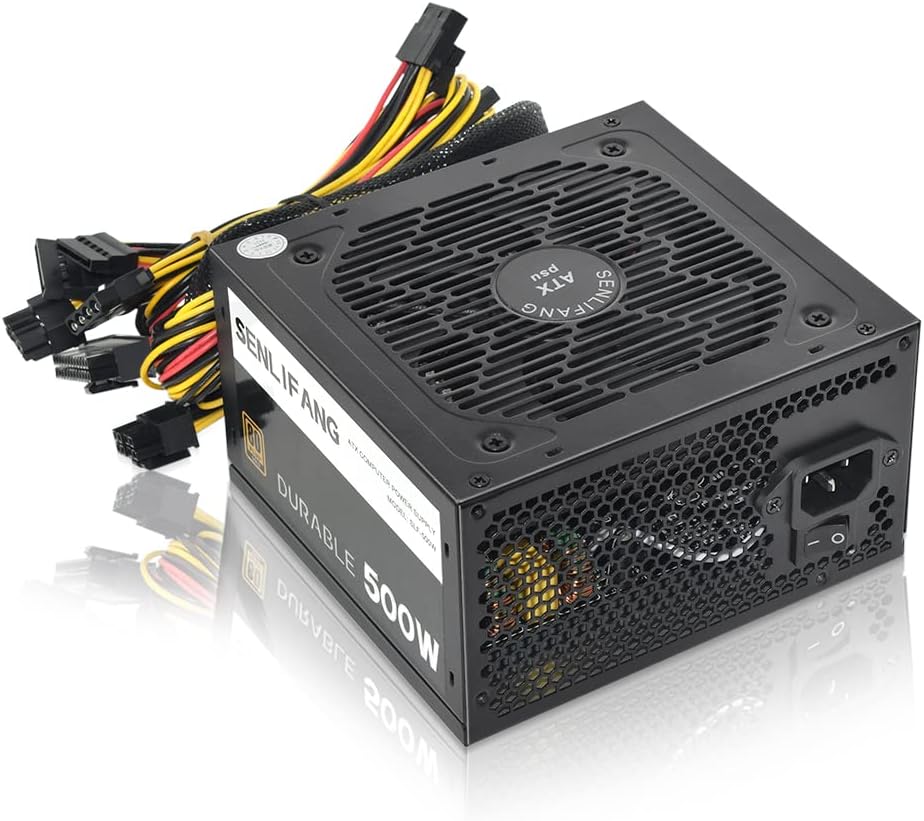 500W 80 Plus Gold Non-Modular Active PC Power Supply with 120mm Fan V36424