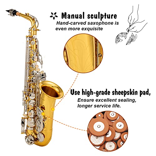 Black/gold keys Eb Alto Saxophone with Case G299000