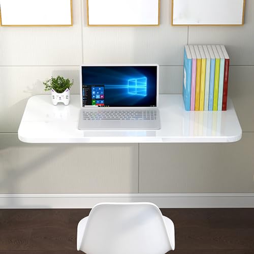 Drop-Leaf Table Wall Mounted Folding Workbench Floating Desk Folding Dining Table Fold Down Desk Wall Table A96837