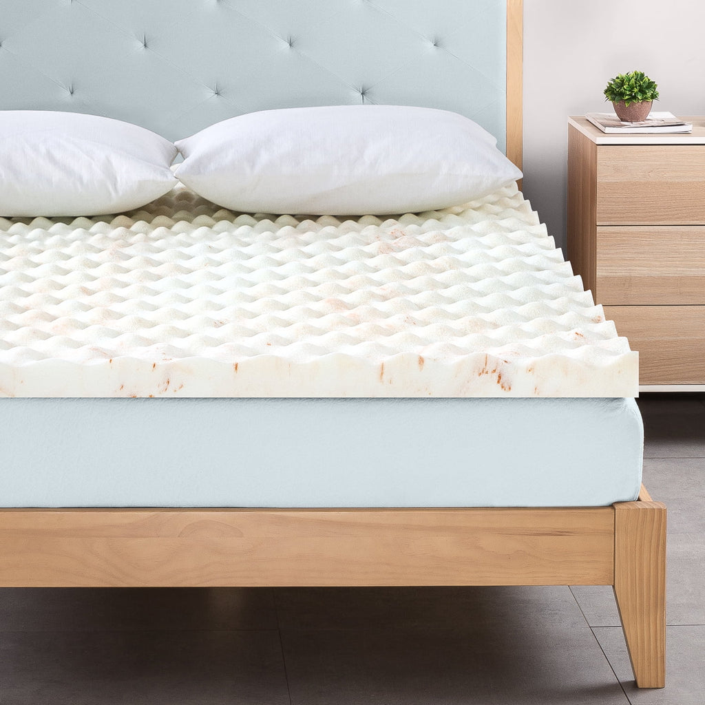 Queen Copper Cooling Memory Foam Mattress Topper S9495