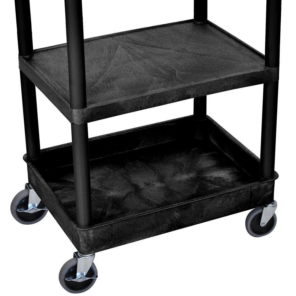 3 Shelf Black Tub Cart C979590