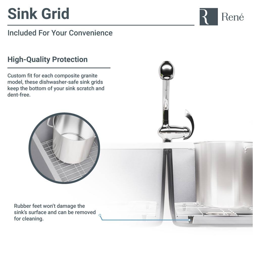Composite Granite Kitchen Sink, Carbon E154