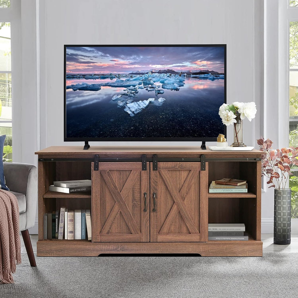 White High Gloss TV Stand with LED Lights and Storage Drawers I34694