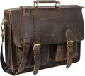 Retro Leather Laptop Messenger Bag W8010