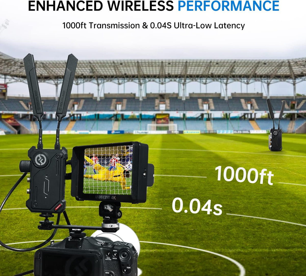 Wireless HDMI SDI Video Transmitter Receiver 1000ft 1080P 5G K846394