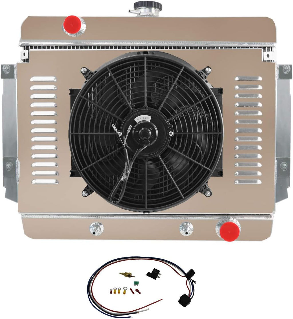 3 Rows Aluminum Radiator Fan Relay Switch for Chevy V8 Y76300