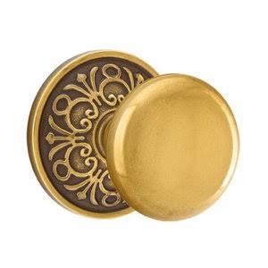 Double Dummy Door Knob in French Antique Brass A422