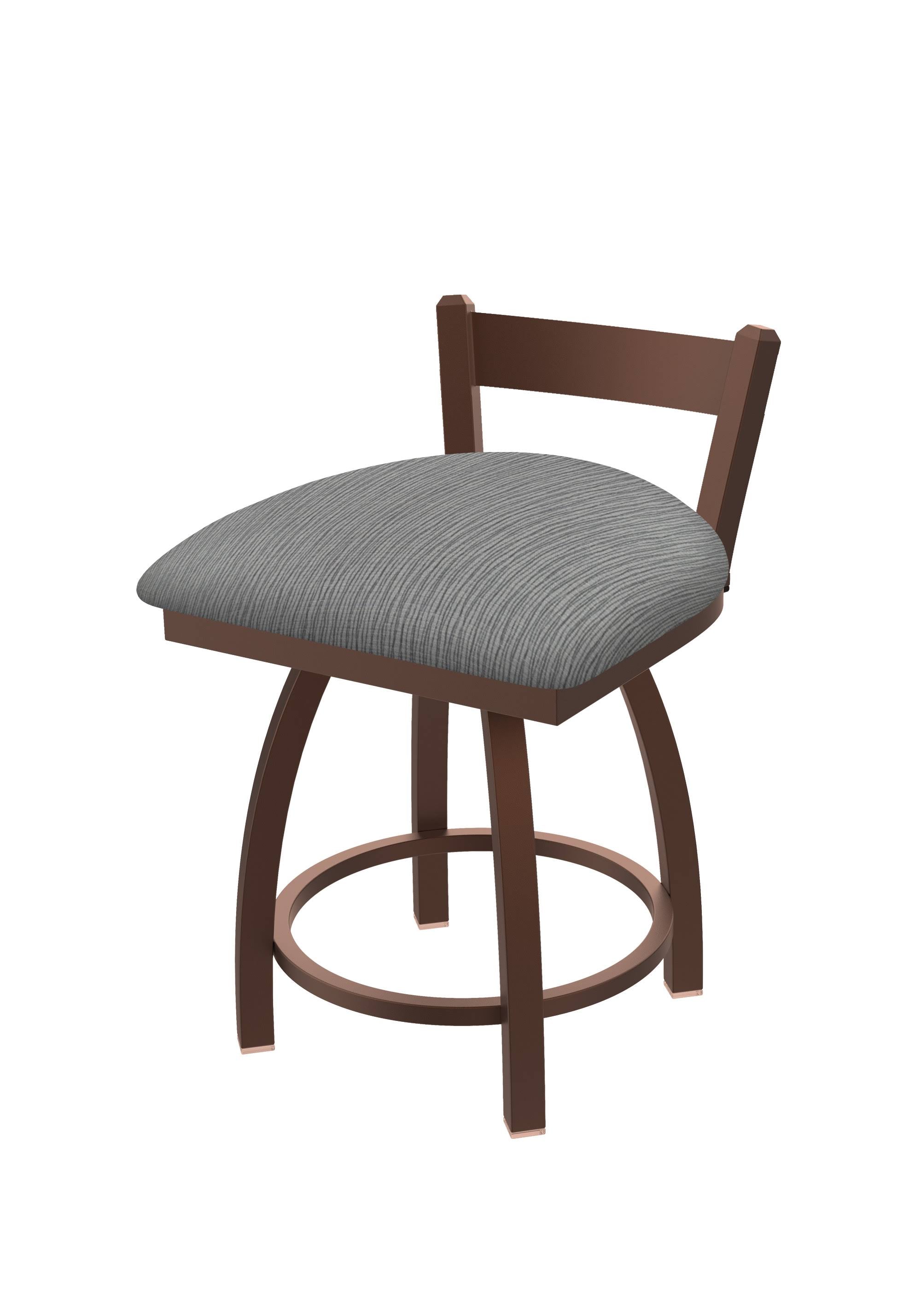 18x22 Low Back Swivel Vanity Stool with Bronze Finish F562185
