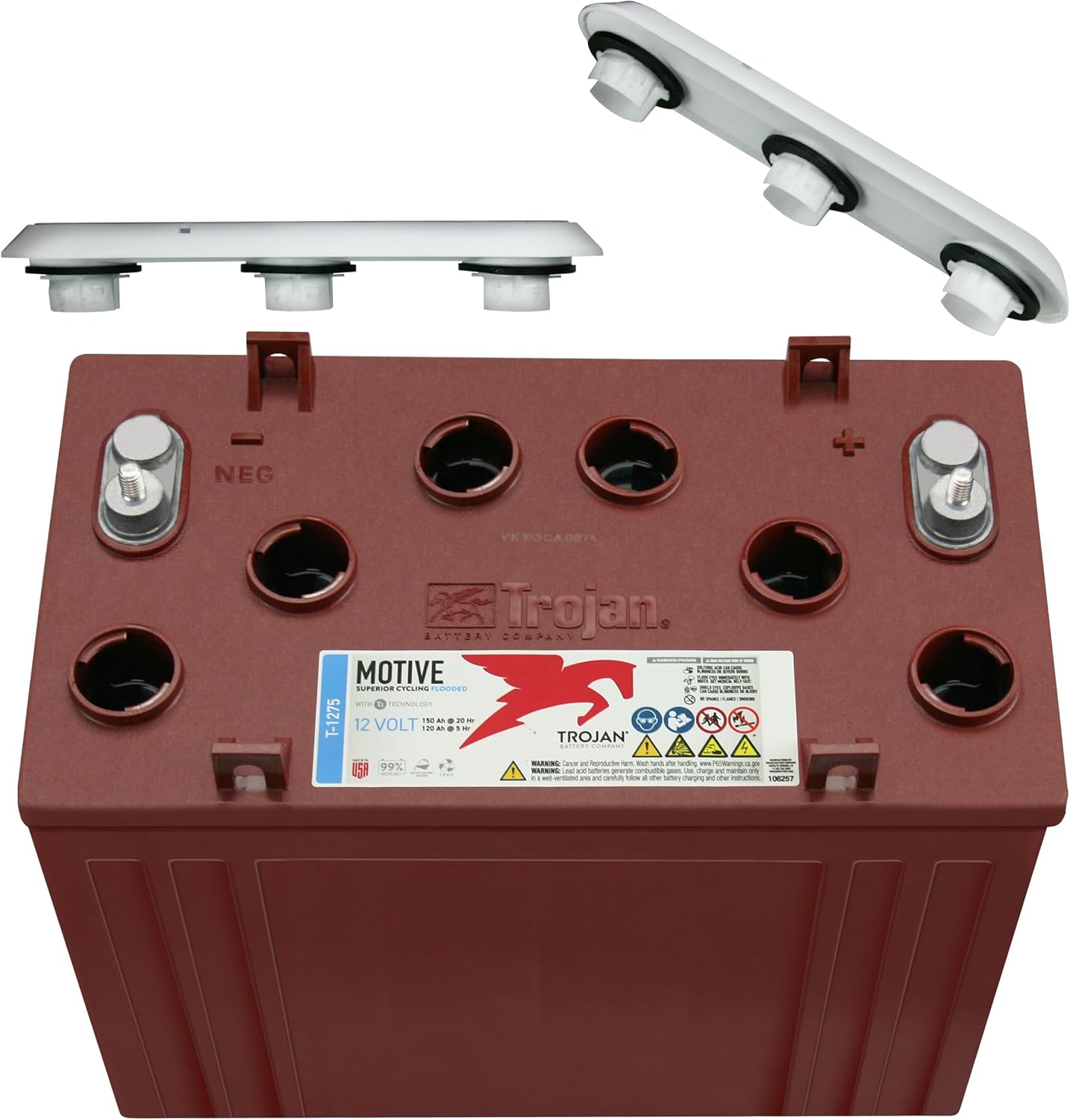 12V 150Ah Flooded Lead Acid Deep Cycle Battery x2 J6367
