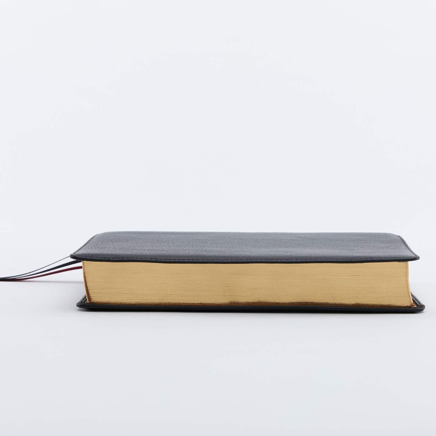 Black Premium Goatskin Leather Reference Bible K869
