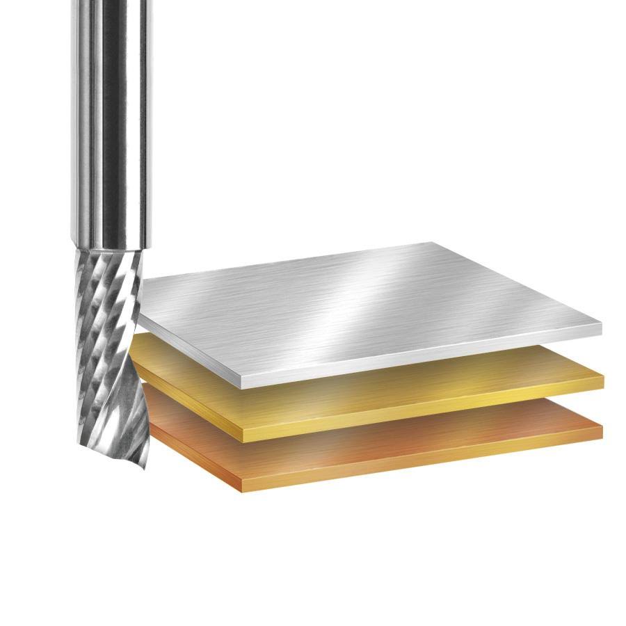 Solid Carbide Single Flute CNC Router Bit T651