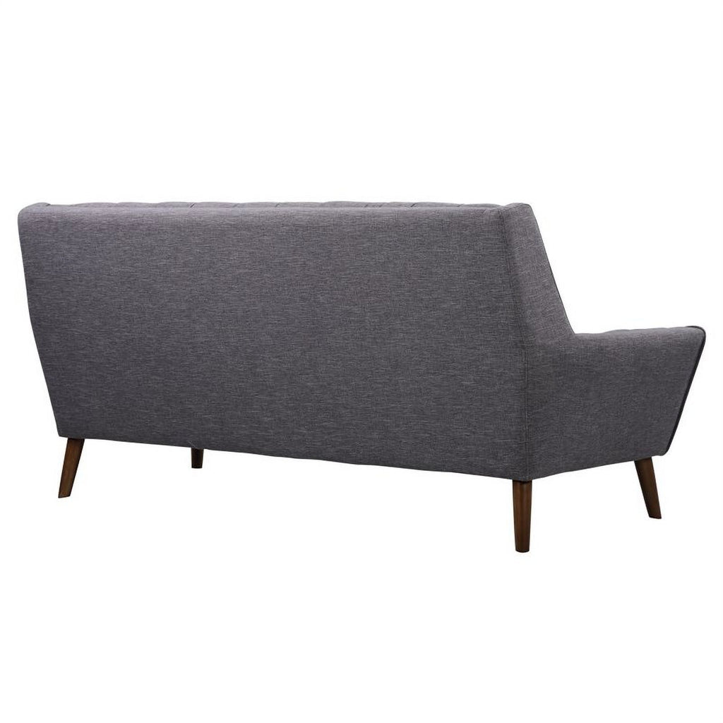 Dark Gray Linen Fabric/Wood Sofa C460
