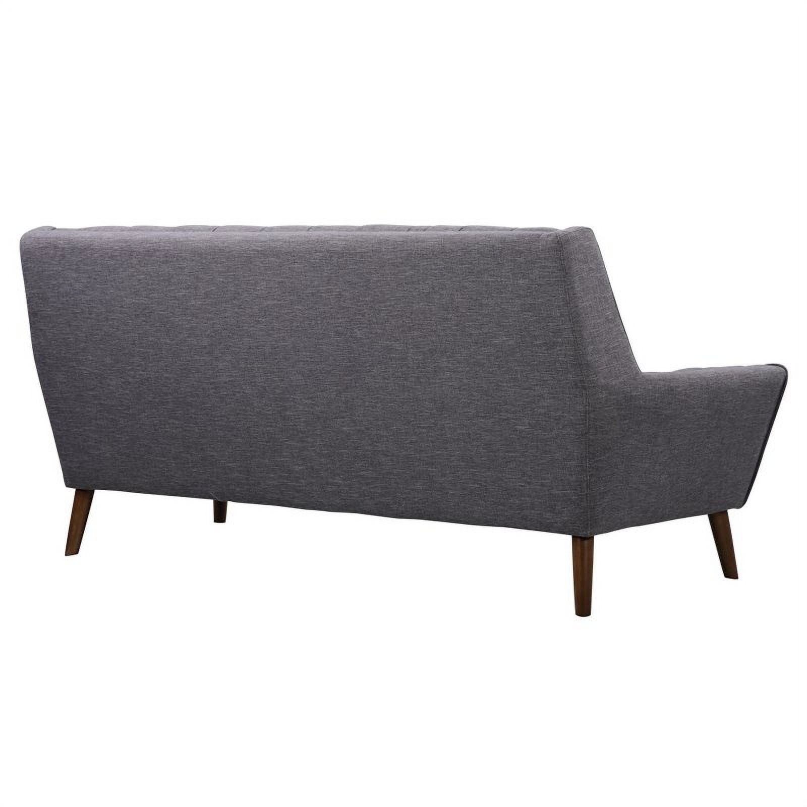 Dark Gray Linen Fabric/Wood Sofa C460