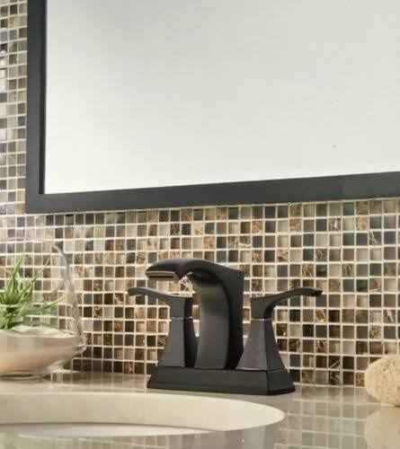 Tuscan Bronze 4 in. Centerset 2-Handle Bathroom Faucet S35838