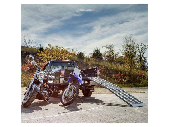 Folding Aluminum Motorcycle Ramp A286617