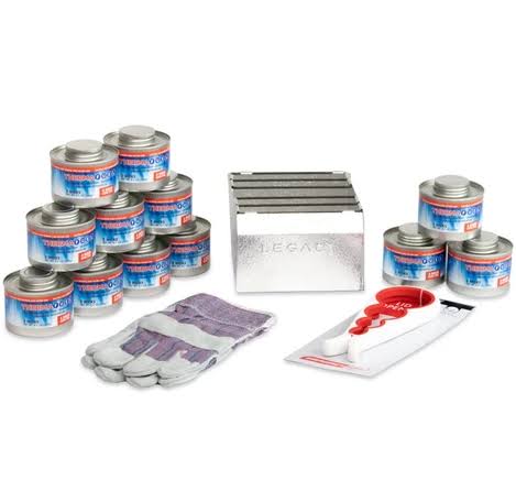 Set of 4 Stove with Therma Fuel (16Hrs) Wrench and Gloves 48 Hours (12 Cans) G838832