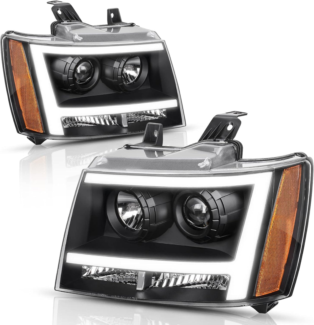Chrome Housing LED Projector Headlight Assembly R5510