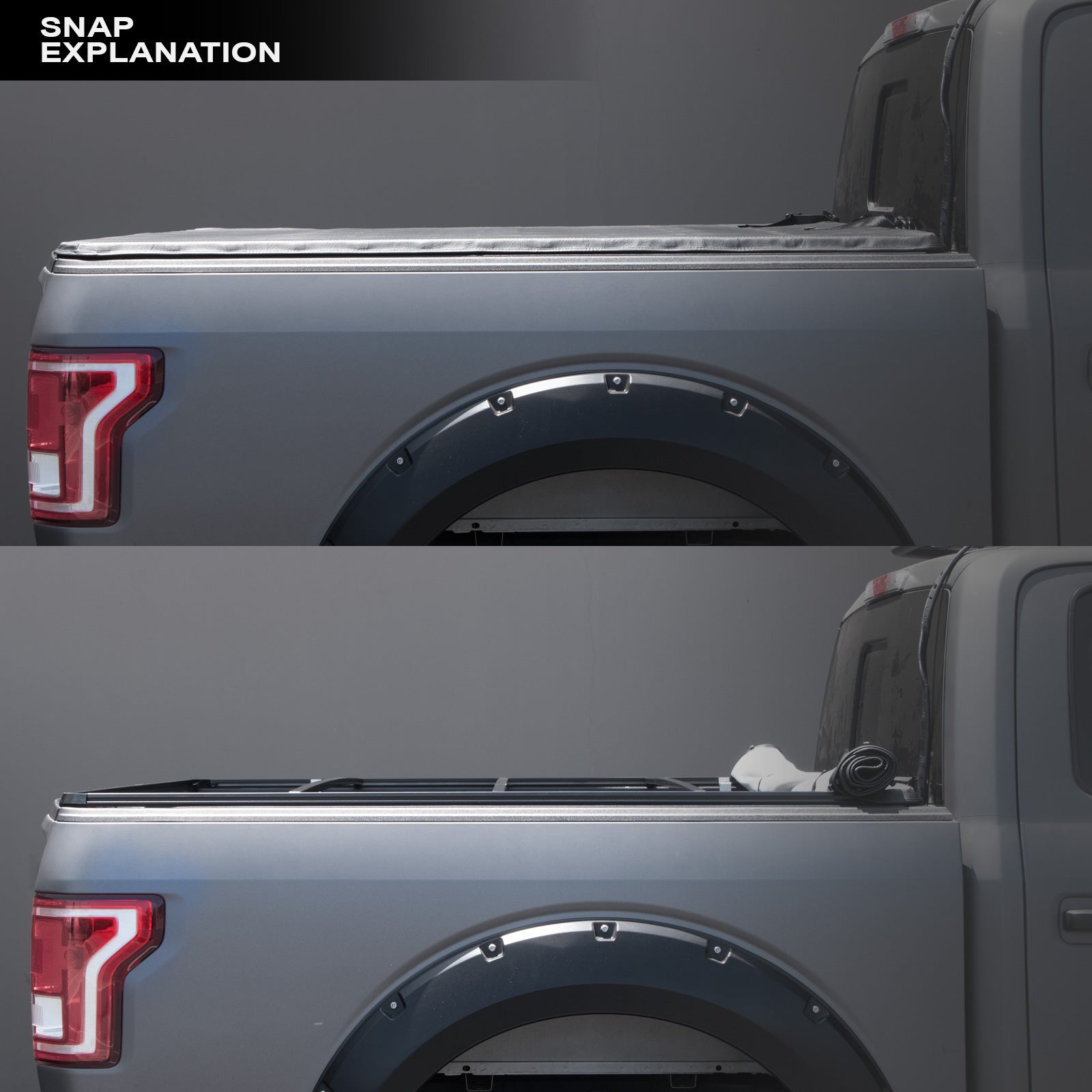 Tonneau Cover with Truck Bed LED Lights Y5700