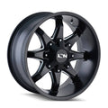 Satin Black Milled Spokes 20x9 8x165.1/170 -12mm K91123