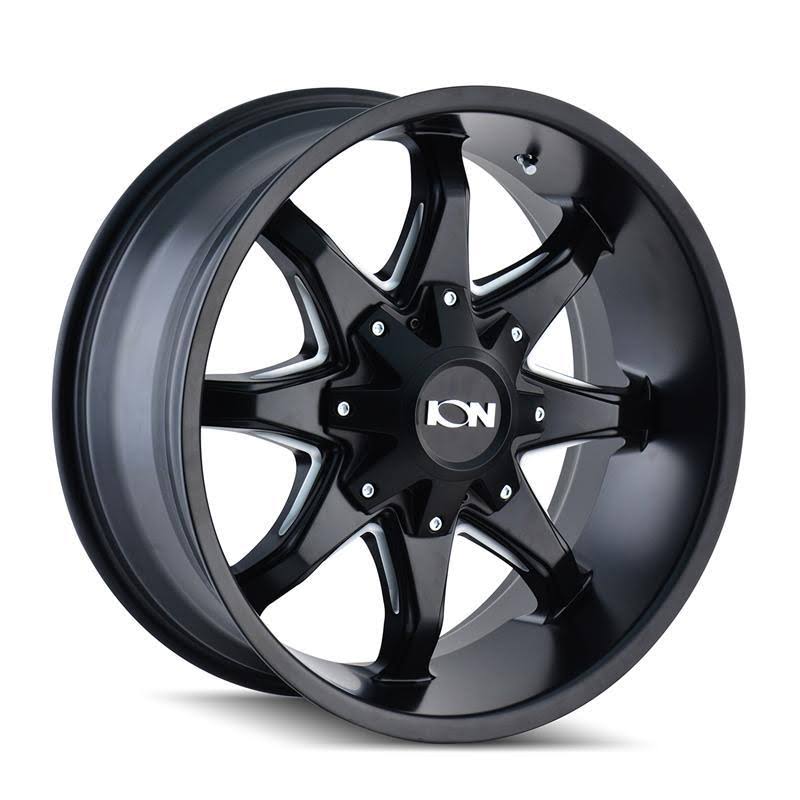 Satin Black Milled Spokes 20x9 8x165.1/170 -12mm K91123